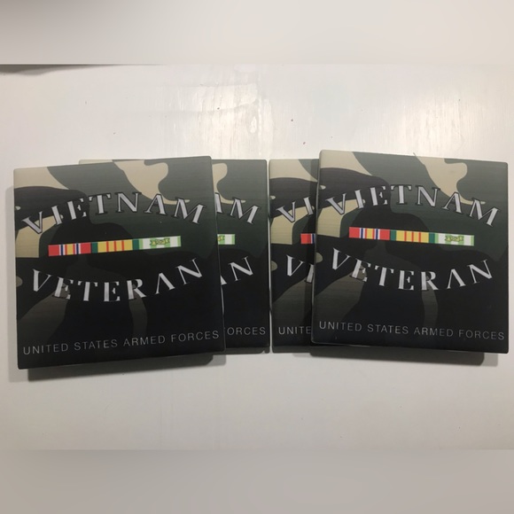 Vietnam Veteran 4 coaster set Brand New! - Picture 5 of 7